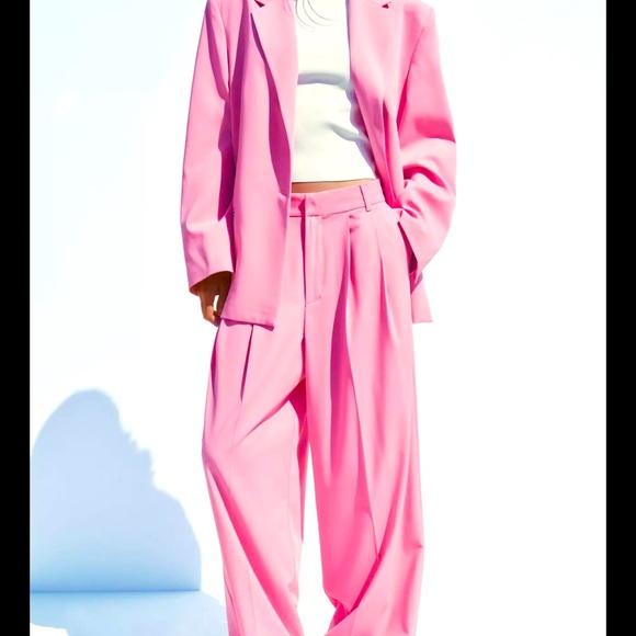 Zara Pants - Zara Vibrant Pink Women's Trousers